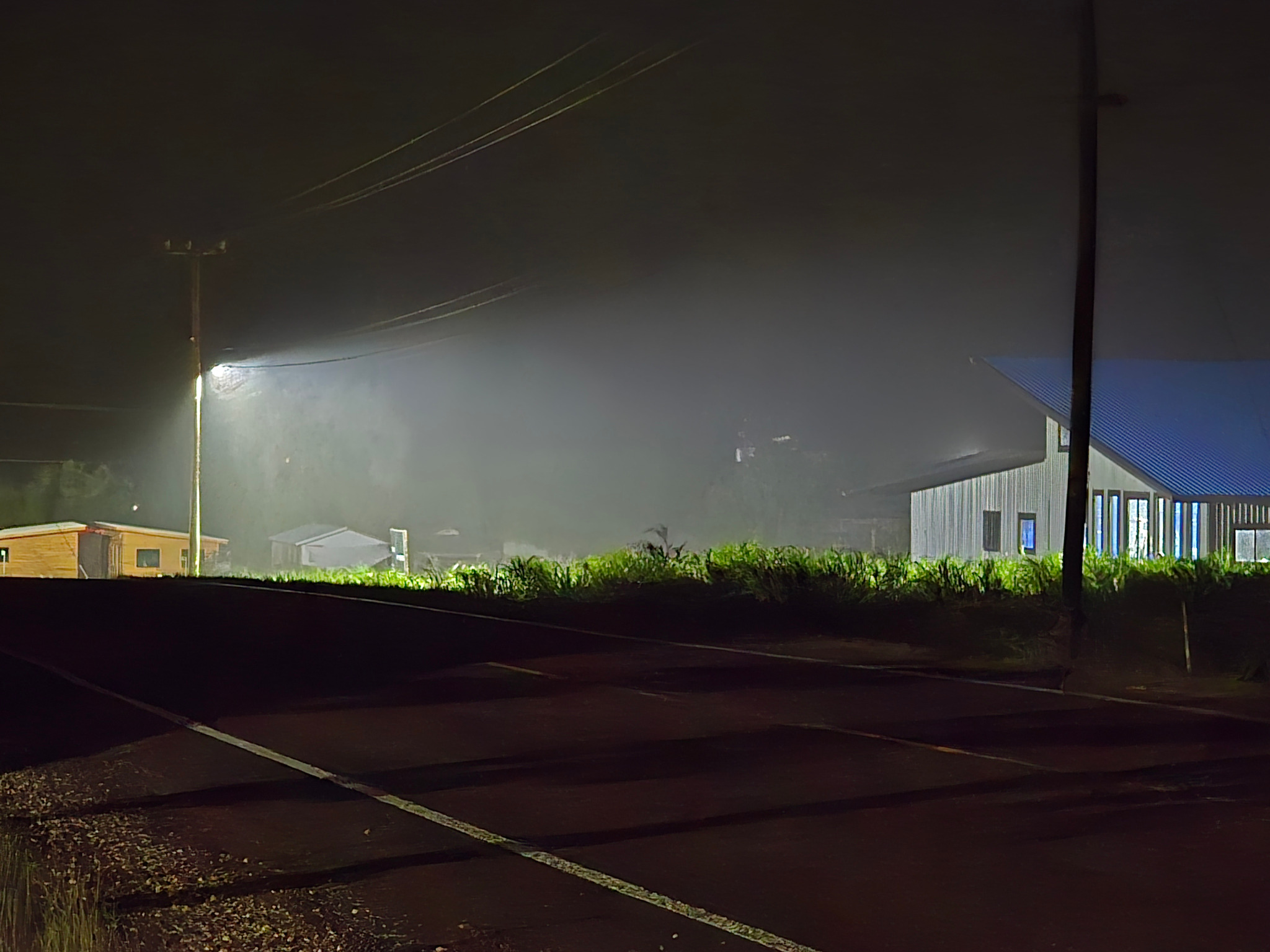 Achieve Fitness building at night in Spanish Lookout