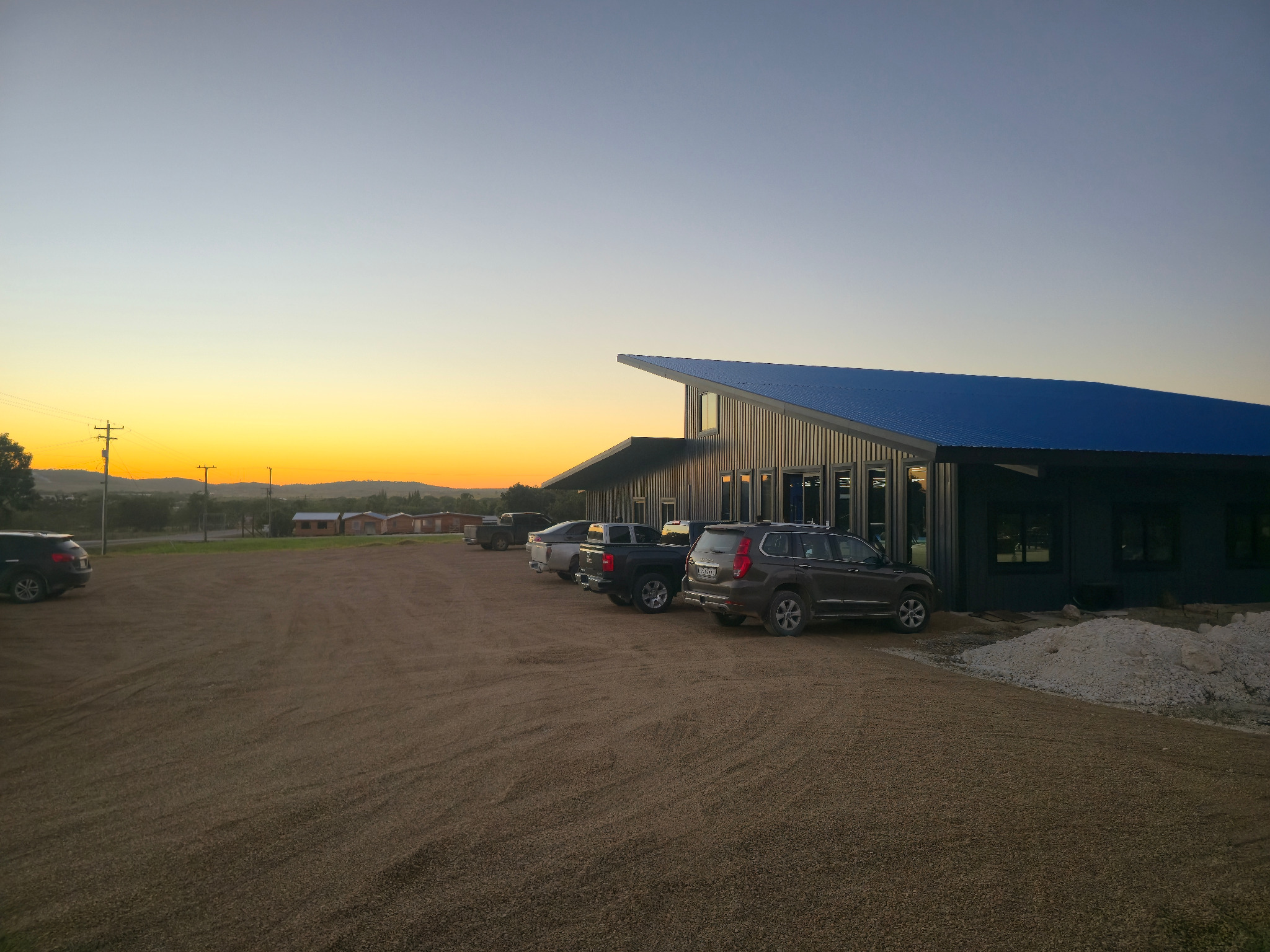 Achieve Fitness building at sunset in Spanish Lookout