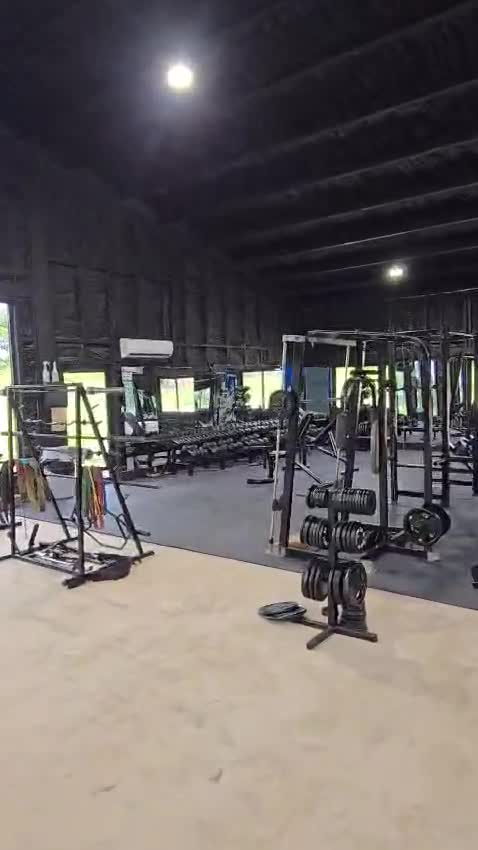The gym floor at Achieve Fitness